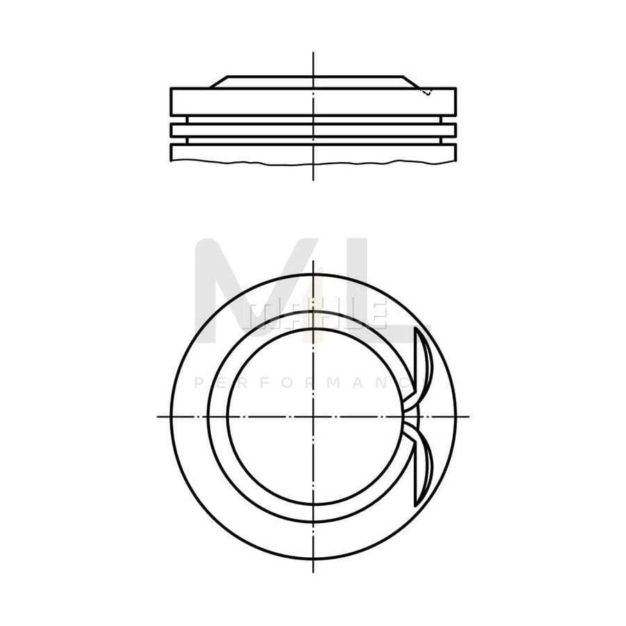 MAHLE ORIGINAL 028 PI 00146 001 Piston 71,25 mm | ML Performance Car Parts