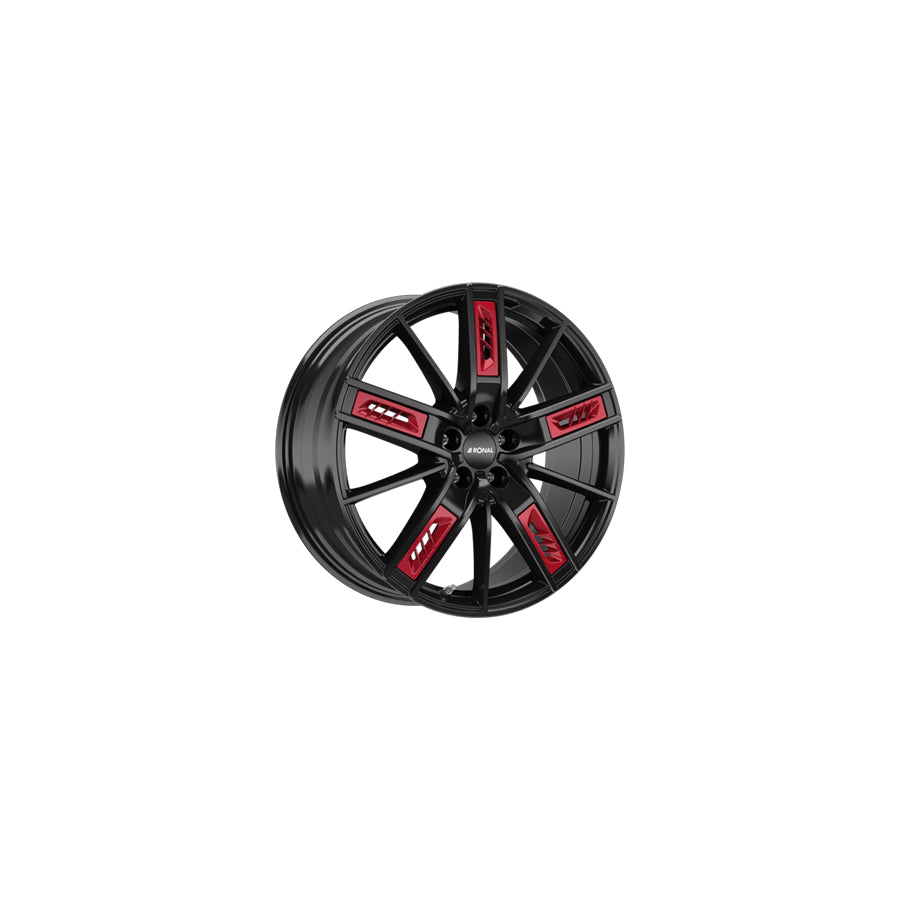 Ronal R67 Red Right 8x18 ET35 67R8805.17X/020 RED/R Jetblack Wheel | ML Performance UK Car Parts