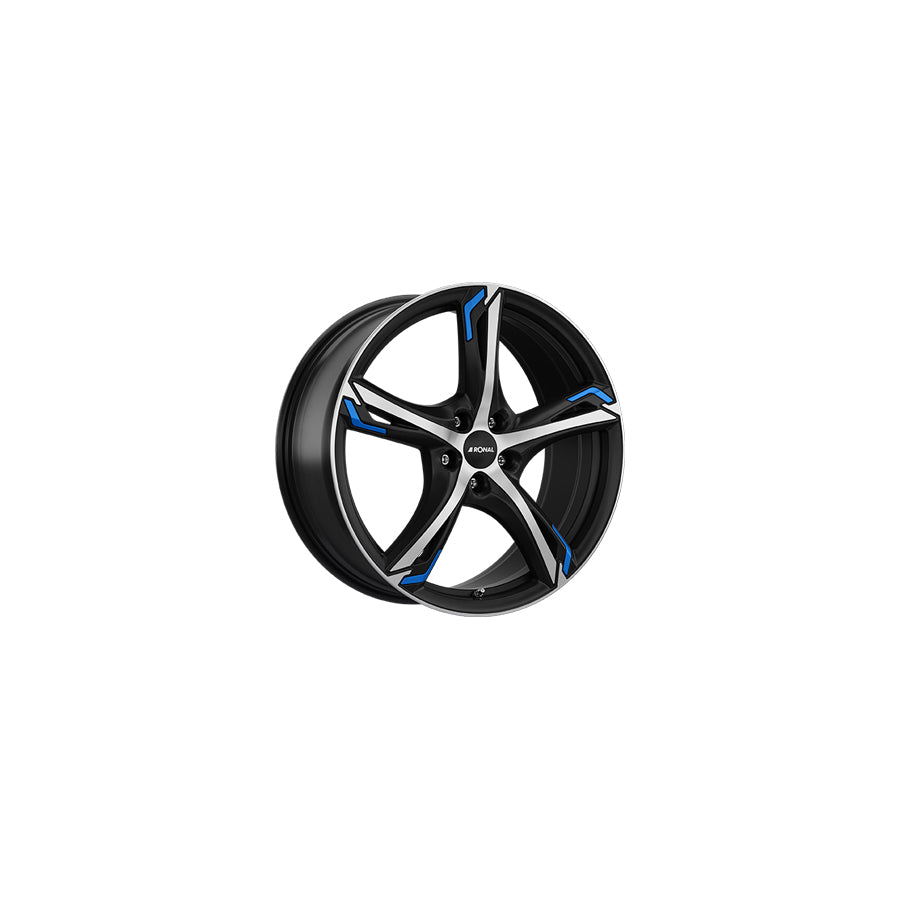 Ronal R62 Blue 8x19 ET50 62R9805.18X/BLUE Jetblack-Matt-Diamond Cut Blue Wheel | ML Performance UK Car Parts