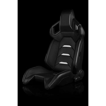 BRAUM Alpha-X Series Racing Seats (Black & White) – Pair