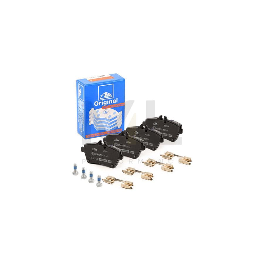 ATE 13.0460-2711.2 Brake pad set excl. wear warning contact, prepared for wear indicator, with brake caliper screws, with accessories | ML Performance Car Parts