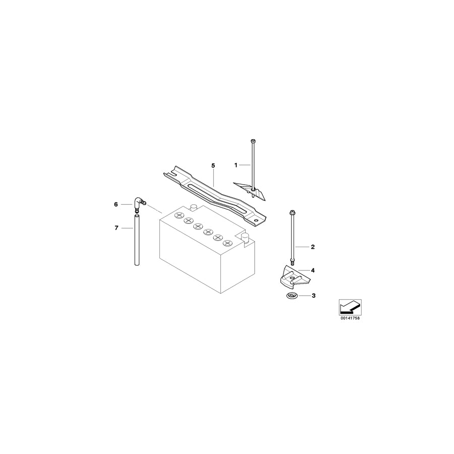 Genuine BMW 61217577620 E30 E63 E31 Mounting Screw 190mm (Inc. X6 30dX, 318d & X5 3.5d) | ML Performance UK Car Parts