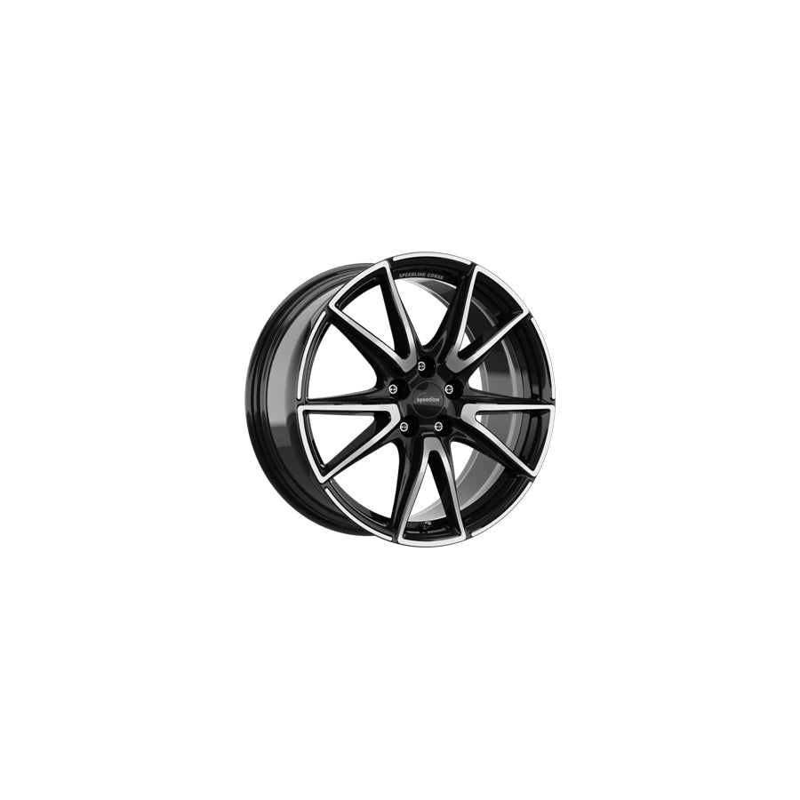 Speedline Corse SL6 Vettore 9.5x19 ET45 SL6.9955.47X/022 Jetblack Front Diamond Cut Wheel | ML Performance UK Car Parts