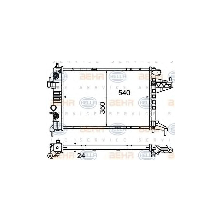 Hella 8MK 376 714-374 Engine Radiator