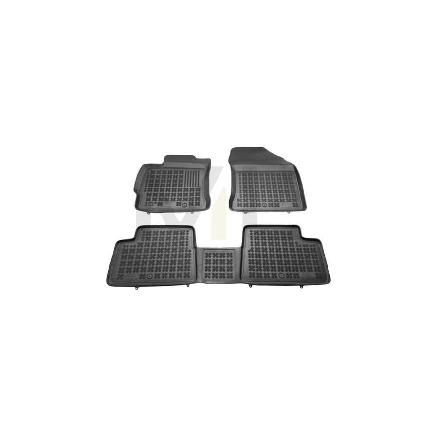 REZAW PLAST Tailored 201423 Floor mat set for TOYOTA AURIS Elastomer, Front and Rear, Quantity: 3, Black | ML Performance Car Parts