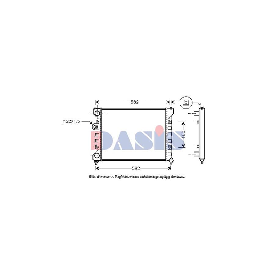 AKS Dasis 041970N Engine Radiator | ML Performance UK