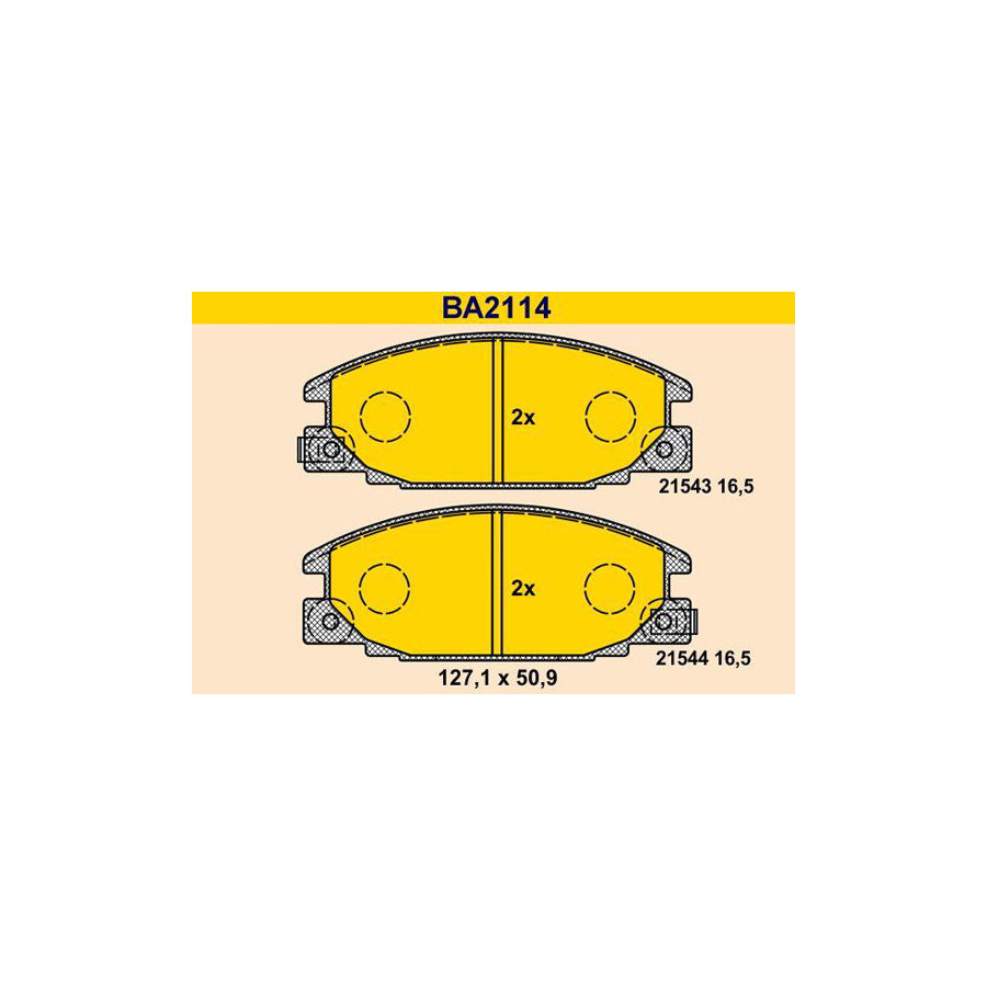 Barum BA2114 Brake Pad Set