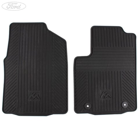 GENUINE FORD 1806157 FRONT RUBBER CONTOUR FLOOR MAT KIT AMBM5B-130B18-BA3YYW | ML Performance UK