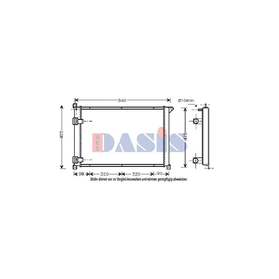 AKS Dasis 181730N Engine Radiator For Renault Master | ML Performance UK