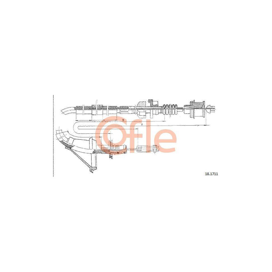 Cofle 18.1711 Clutch Cable