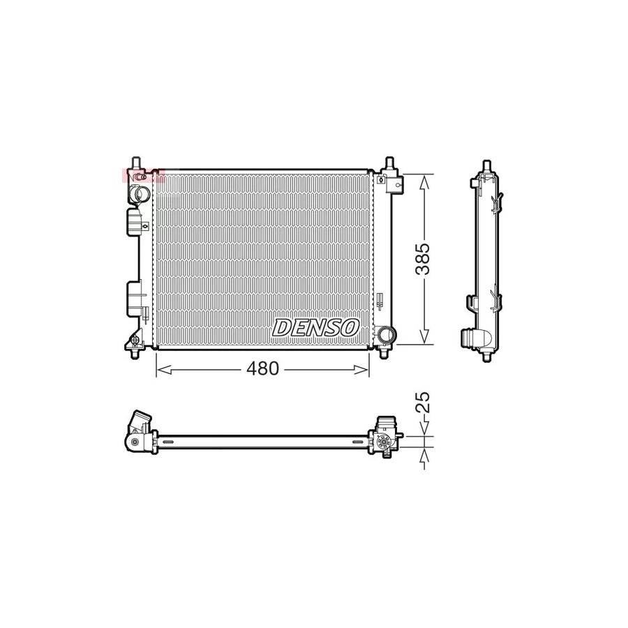 Denso DRM41035 Drm41035 Engine Radiator For Hyundai I20 | ML Performance UK