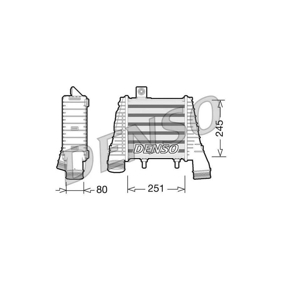 Denso DIT02008 Dit02008 Intercooler For Audi A8 D4 (4H2, 4H8, 4Hc, 4Hl) | ML Performance UK