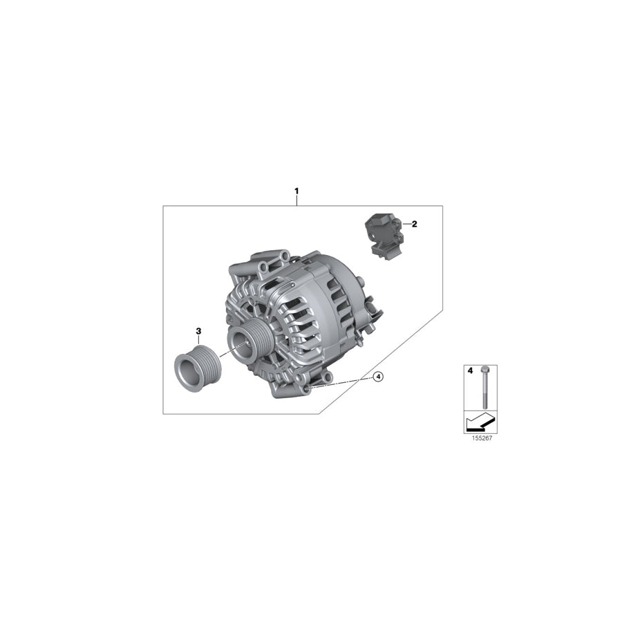 Genuine BMW 12317560989 E70 Exch. Generator 220A (Inc. X5 3.0si) | ML Performance UK