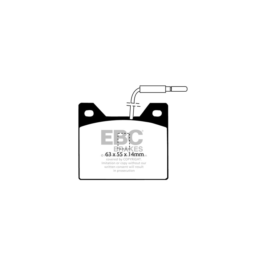 EBC DP122 Peugeot 504 Ultimax Rear Brake Pads 2 | ML Performance UK Car Parts