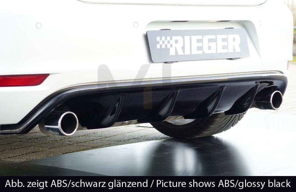 Rieger 00059524 VW Mk6 Golf GTI Rear Diffuser 3 | ML Performance UK Car Parts