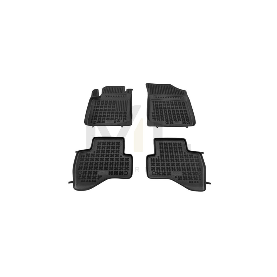 REZAW PLAST 201429 Floor mat set for TOYOTA AYGO Elastomer, Front and Rear, Black | ML Performance Car Parts