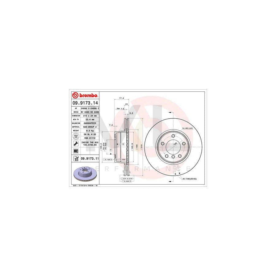 BREMBO COATED DISC LINE 09.A201.11 Brake Disc Internally Vented, Coated, High-carbon, with bolts/screws | ML Performance Car Parts