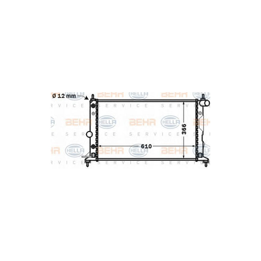 Hella 8MK 376 771-181 Engine Radiator