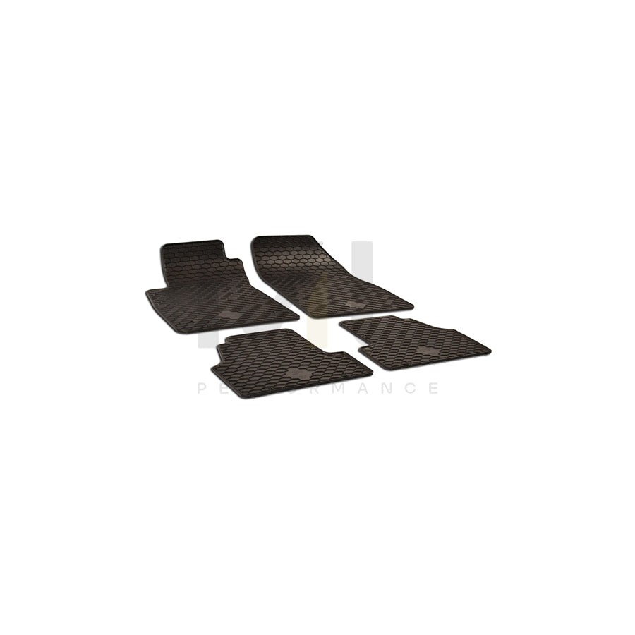 WALSER Tailored 50473 Floor mat set Elastomer, Front and Rear, Quantity: 4, Black | ML Performance Car Parts