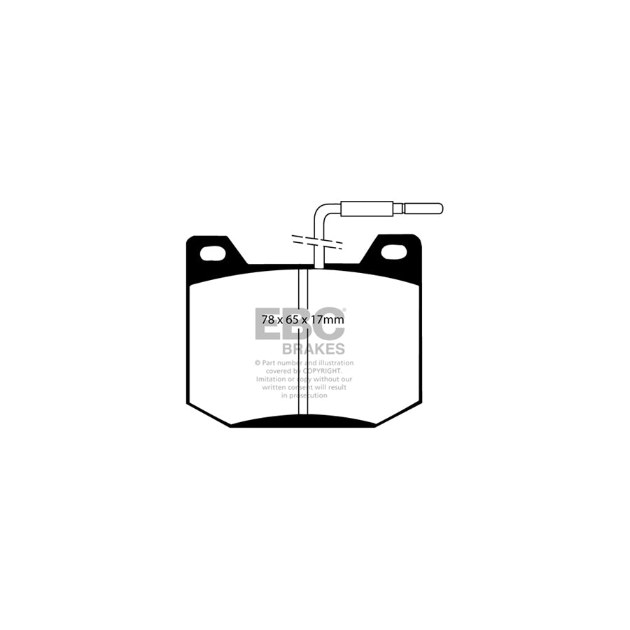 EBC DP123 Peugeot 504 Ultimax Front Brake Pads - ATE Caliper 2 | ML Performance UK Car Parts