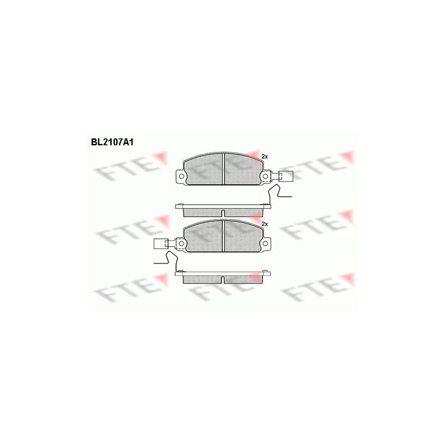 Fte BL2107A1 Brake Pad Set For Isuzu Campo / Faster (Kb) | ML Performance UK Car Parts