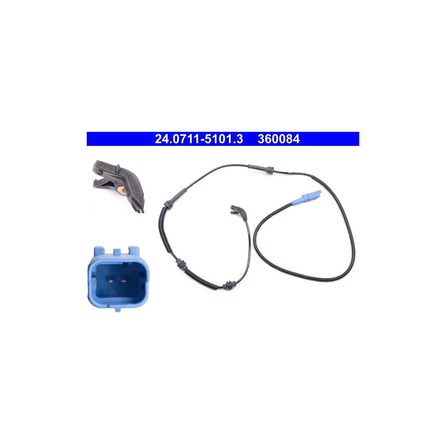 ATE 24.0711-5101.3 Abs Sensor For Citroen C5