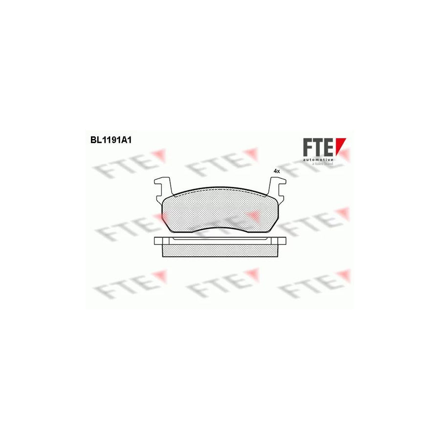 Fte BL1191A1 Brake Pad Set For Nissan Micra I Hatchback (K10) | ML Performance UK Car Parts