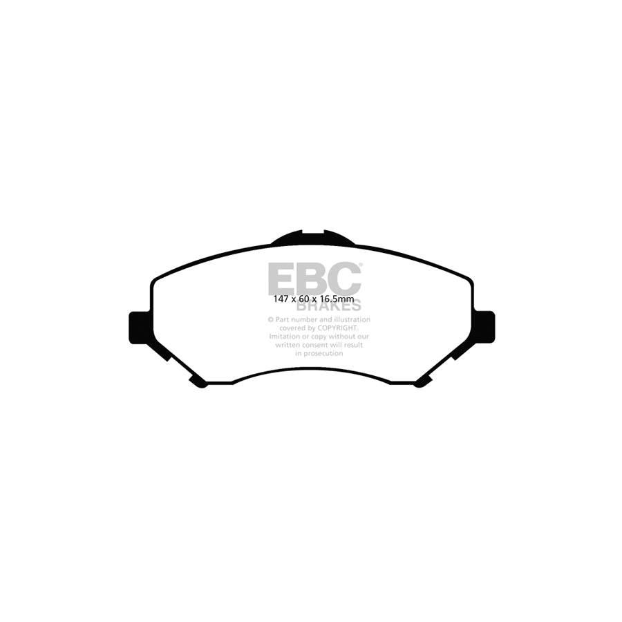 EBC PD06KF139 Chrysler Dodge Fiat Lancia Greenstuff Front Brake Pad & USR Disc Kit (Inc. Grand Voyager, Journey & Freemont) 2 | ML Performance UK Car Parts