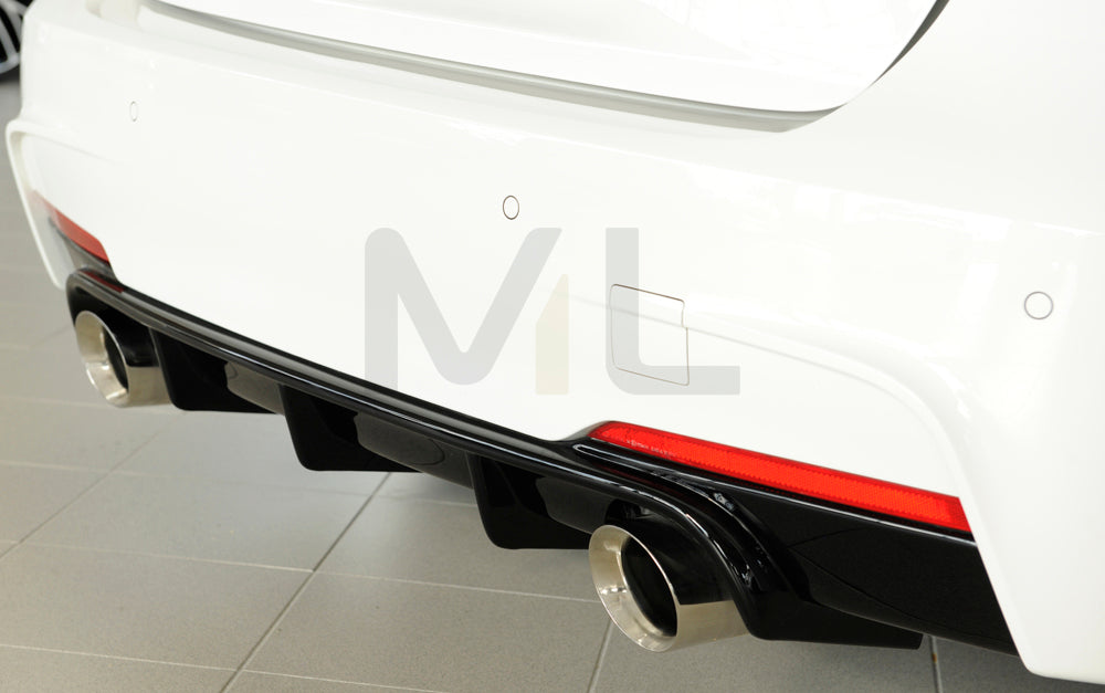 Rieger 00088122 BMW 3 Series F30 F31 Rear Diffuser 2 | ML Performance UK Car Parts