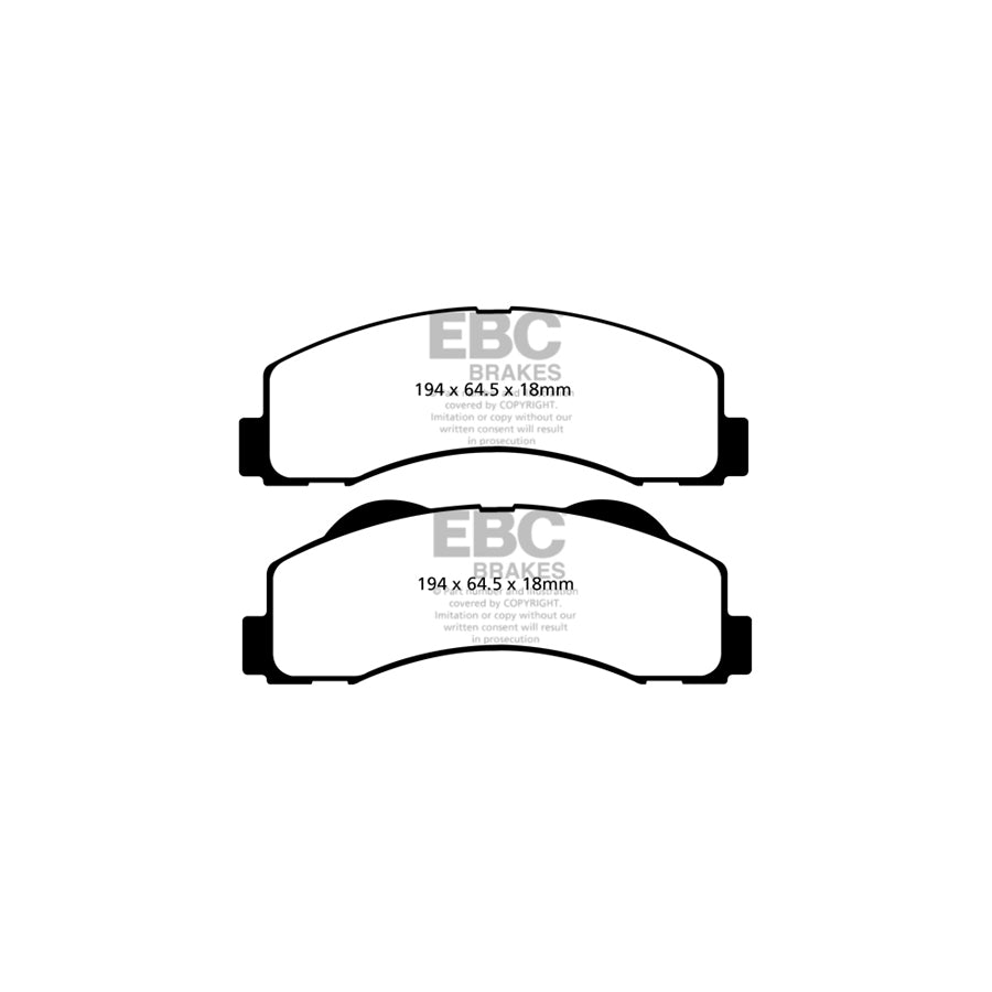 EBC DP61855 Ford Lincoln Greenstuff Front Brake Pads (Inc. Expedition, F-150, Navigator) 2 | ML Performance UK Car Parts