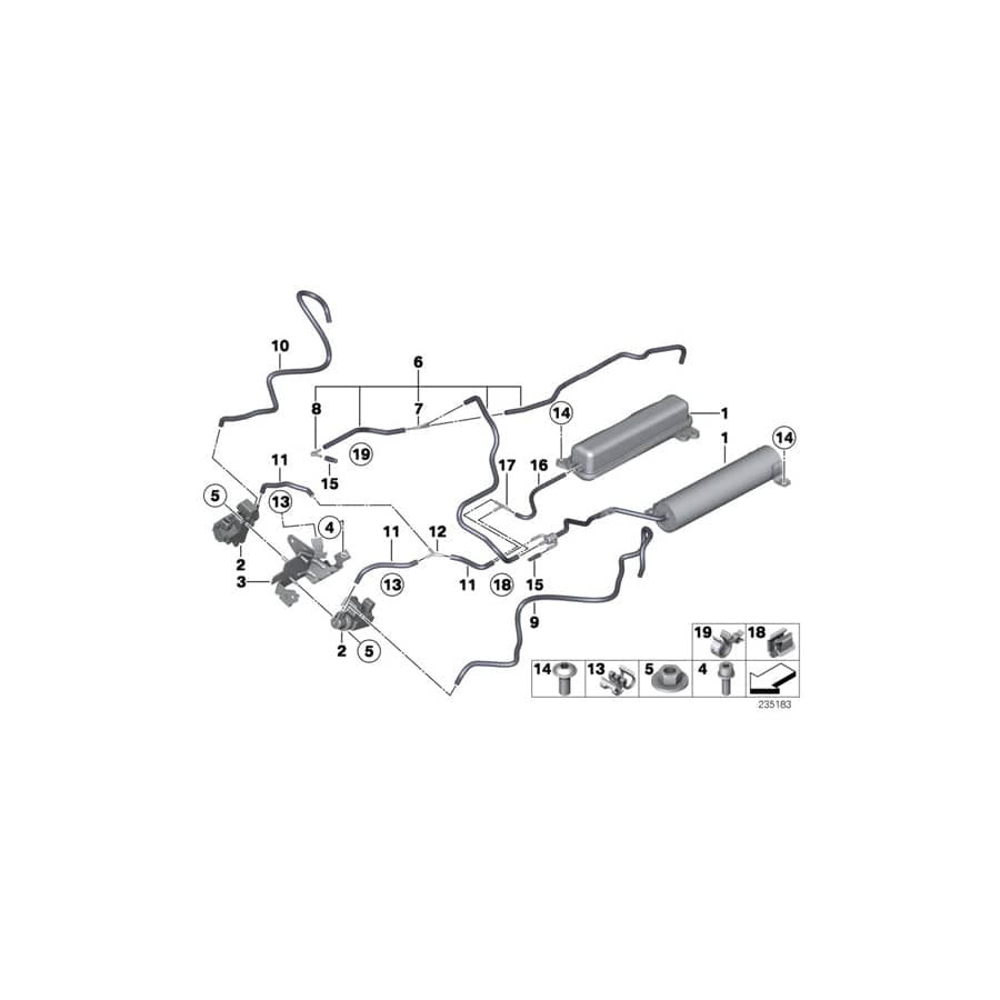 Genuine BMW 11657572081 F02 F06 F03 Holder (Inc. AlpinaB7, 750LiX 4.4 & 750Li) | ML Performance UK Car Parts