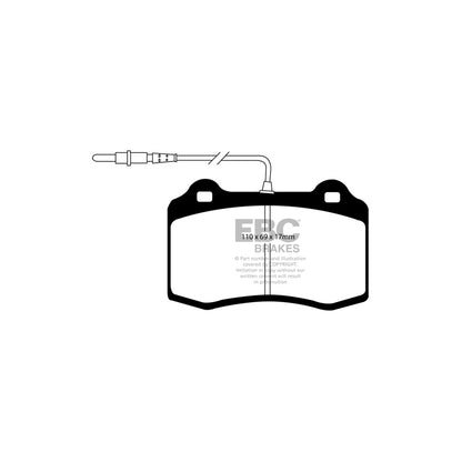 EBC DP41031/2R Peugeot 406 Yellowstuff Front Brake Pads - ATE Caliper 2 | ML Performance UK Car Parts