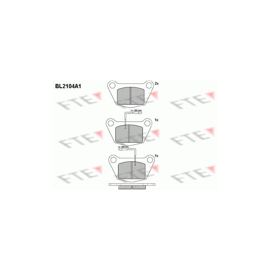 Fte BL2104A1 Brake Pad Set For Iveco Daily | ML Performance UK Car Parts