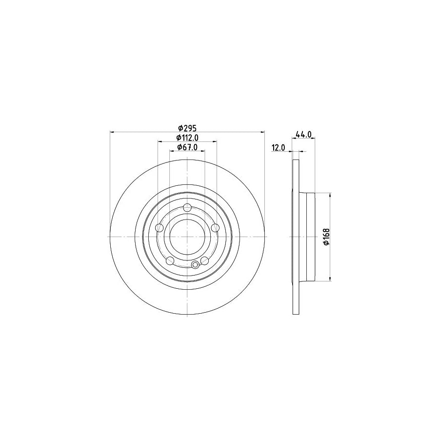 Hella 8DD 355 133-351 Brake Disc