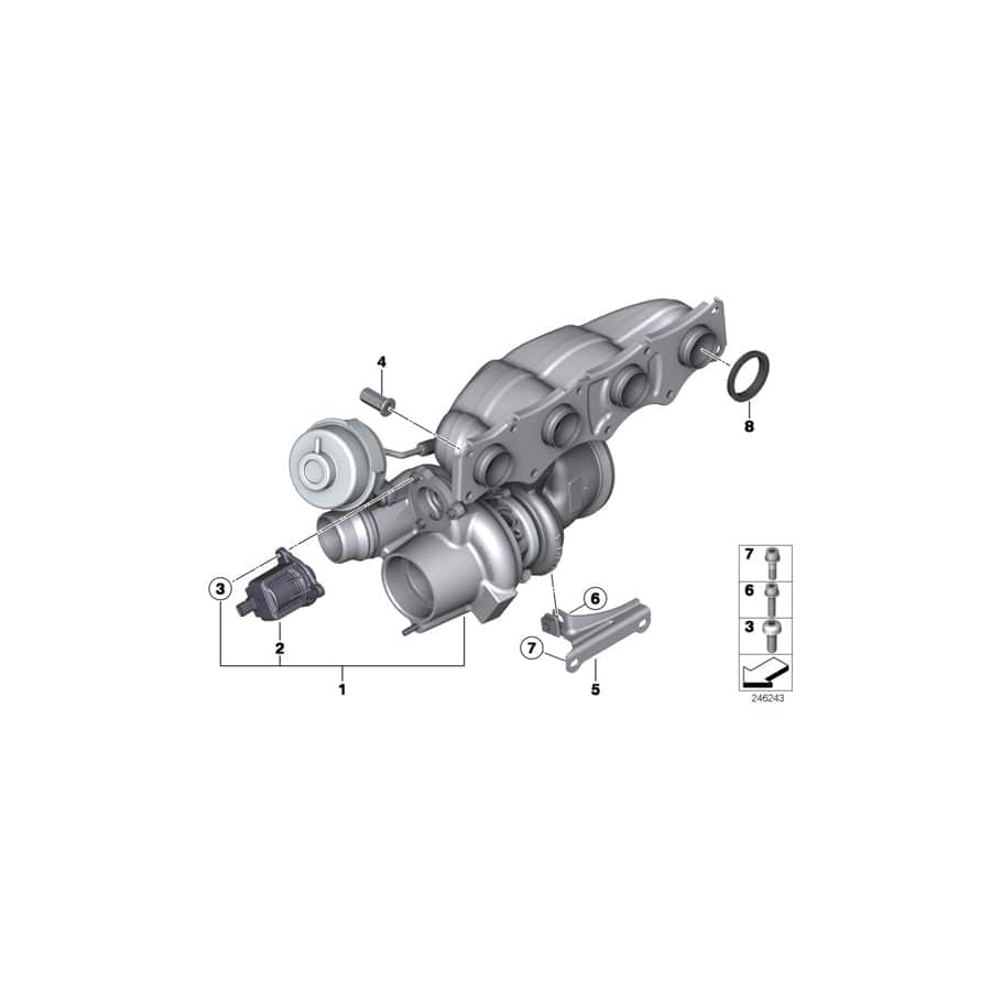 Genuine BMW 11657647331 F15 F07 F36 Support (Inc. X1 28iX, X3 20i & 220i) | ML Performance UK Car Parts