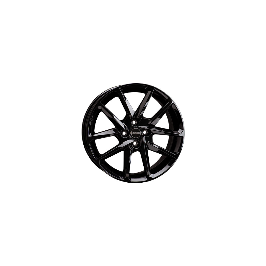 Borbet N 6.5x16 ET43 N 65643100464,0BG Glossy Black Wheel | ML Performance UK Car Parts