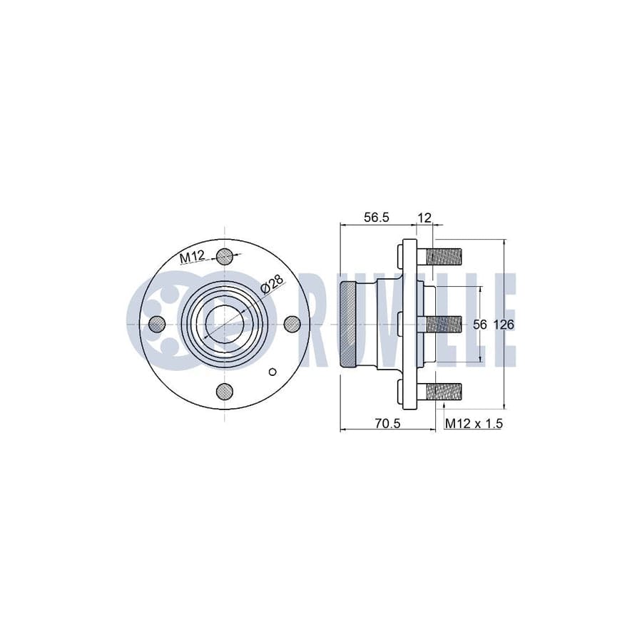 Ruville 985708 Axle Bush | ML Performance UK Car Parts