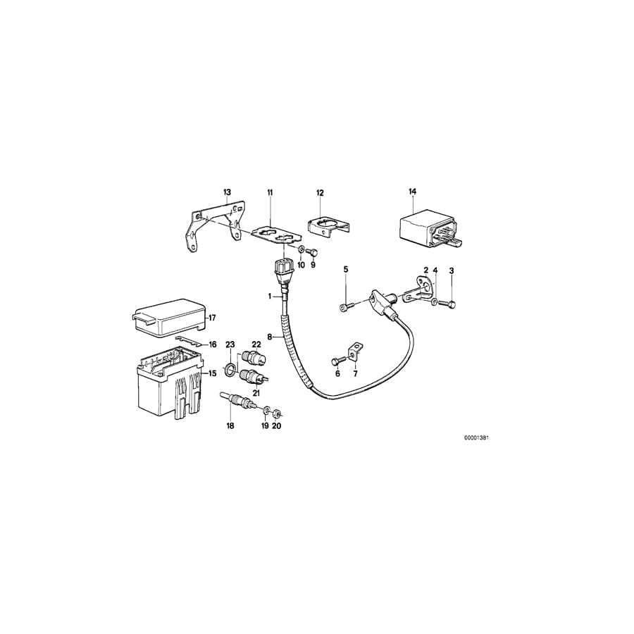 Genuine BMW 12231288245 E30 E28 Glow Plug (Inc. 324d, 524td & 524d) | ML Performance UK Car Parts