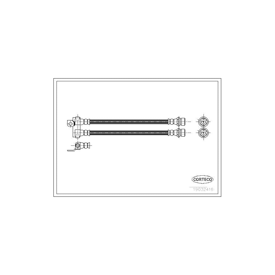 Corteco 19032416 Brake Hose For Ford Transit | ML Performance UK