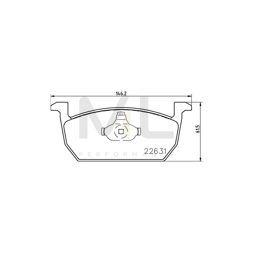 Brembo P 85 167 Brake Pad Set Excl. Wear Warning Contact | ML Performance Car Parts