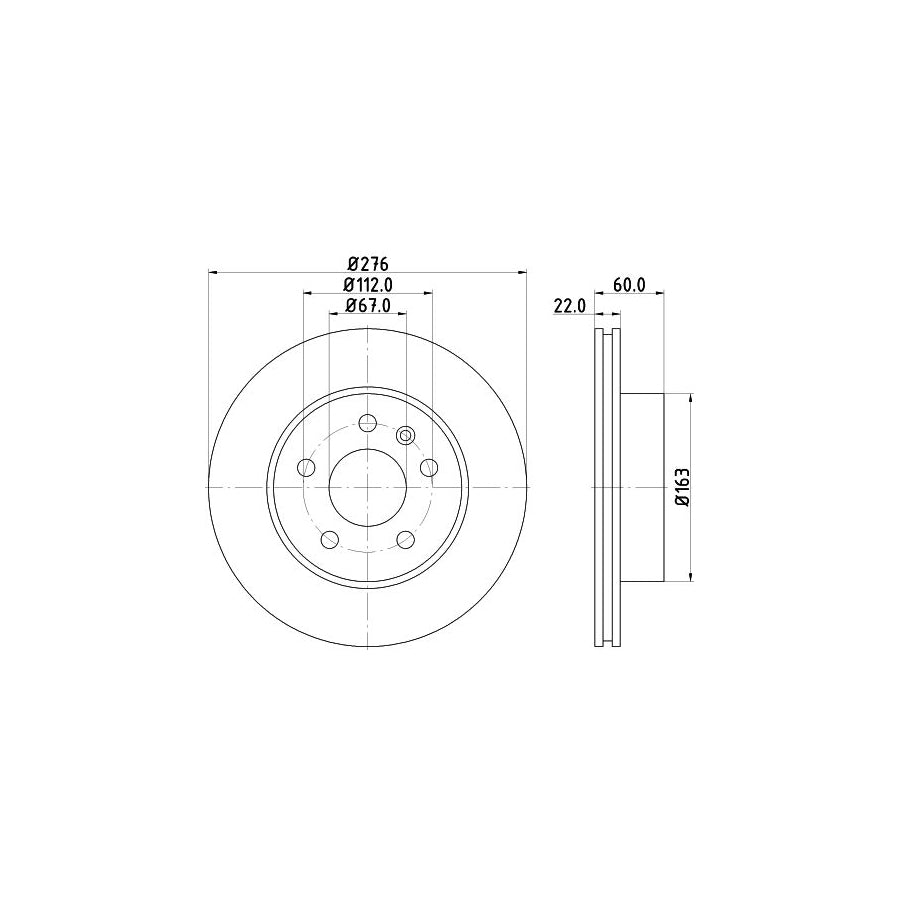 Hella 8MP 376 802-231 Water Pump