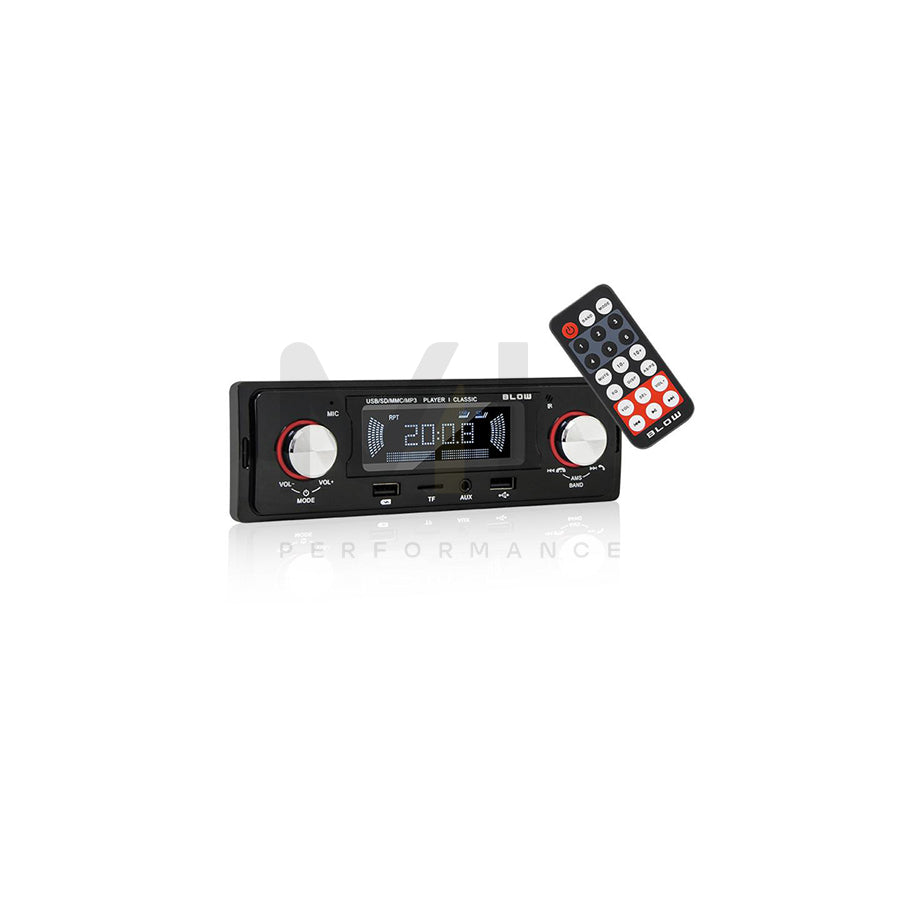 BLOW AVH CLASSIC 78-287# Car stereo 1 DIN, LCD, 12V, MP3, with mounting tools, with remote control | ML Performance Car Parts