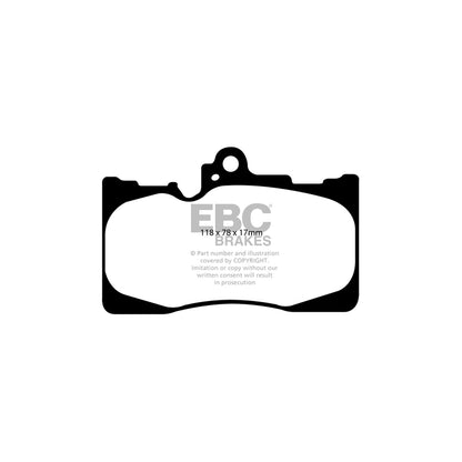 EBC DP1589 Lexus Ultimax Front Brake Pads 2 | ML Performance UK Car Parts