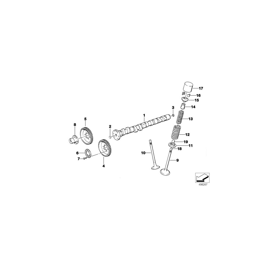 Genuine BMW 11342193207 Valve Spring SRD4 BL/Y/R (Inc. E36 318iS) | ML Performance UK Car Parts