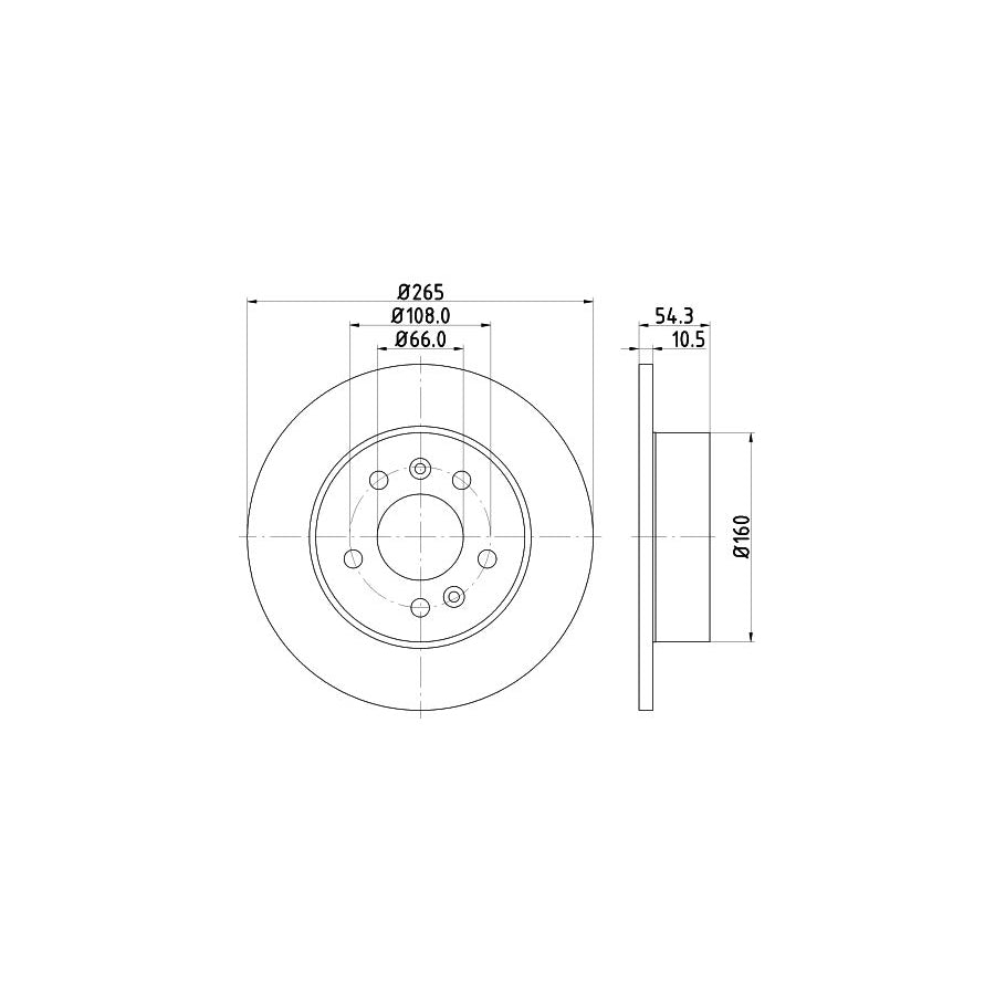 Hella 8MP 376 802-221 Water Pump