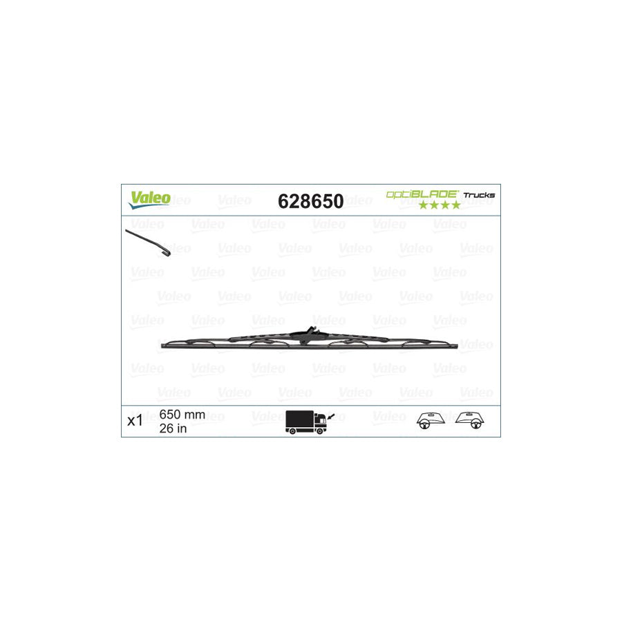 Valeo Optiblade Trucks 628650 Wiper Blade | ML Performance UK Car Parts