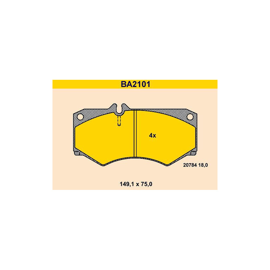 Barum BA2101 Brake Pad Set