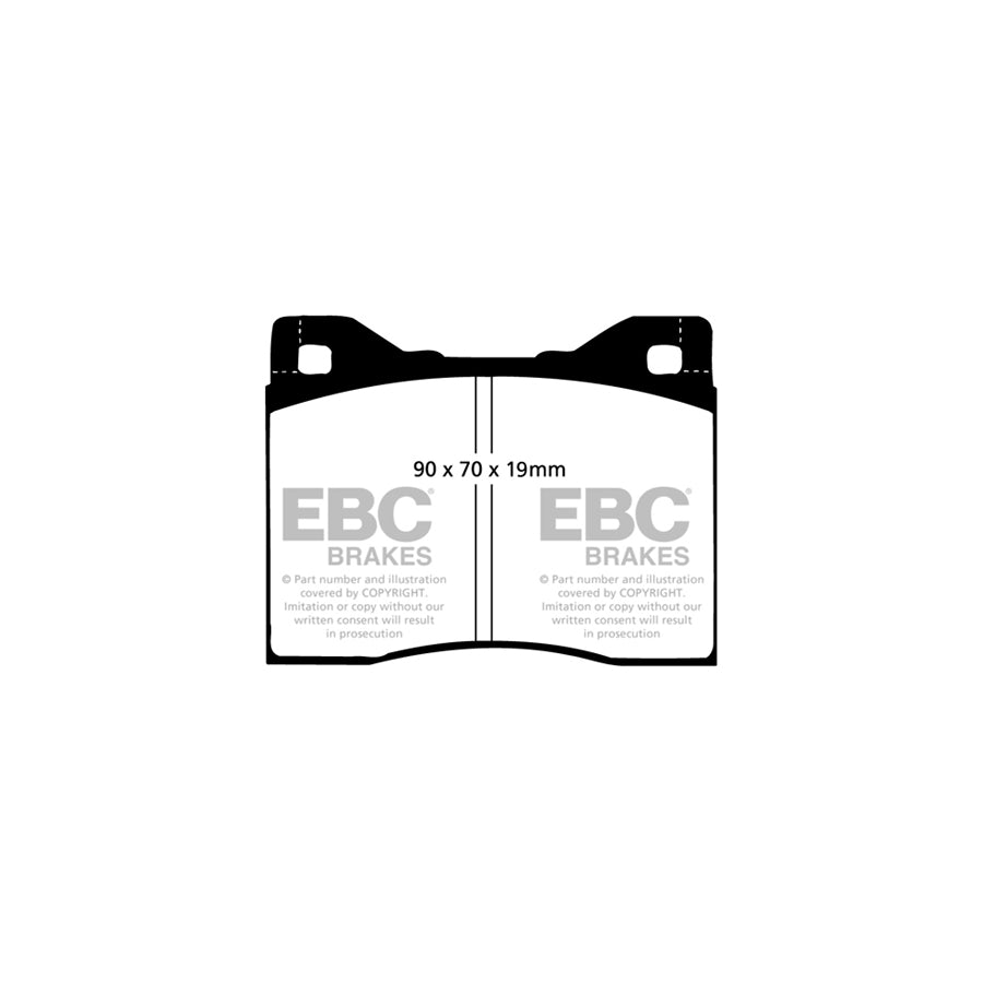 EBC DP125/2 BMW E12 E23 Ultimax Front Brake Pads - ATE Caliper 2 | ML Performance UK Car Parts