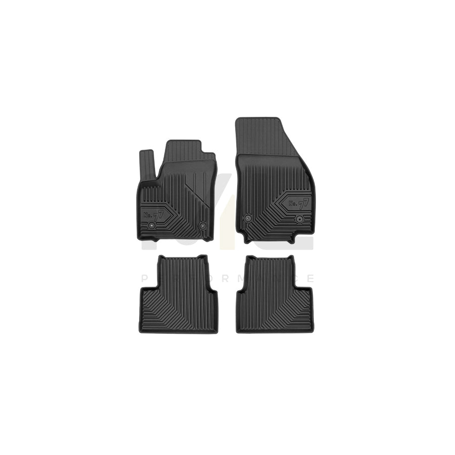 FROGUM Tailored, No.77 77426276 Floor mat set for OPEL Meriva B (S10) Elastomer, Front and Rear, Quantity: 4, Black | ML Performance Car Parts