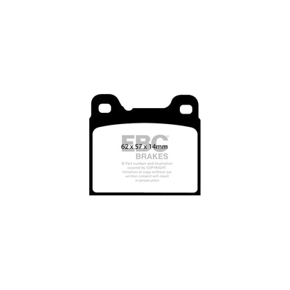 EBC DP41043R Volvo Yellowstuff Rear Brake Pads - ATE Caliper 2 | ML Performance UK Car Parts